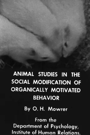 Постер: Animal Studies in the Social Modification of Organically Motivated Behavior