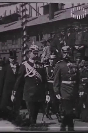 Постер: Kaiser Wilhelm II. beim Besuche der Vulkan-Werft in Stettin am 4. Mai 1897