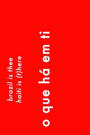 Постер: brazil is thee haiti is (t)here