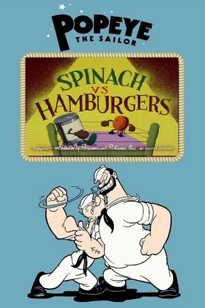 Постер: Spinach vs Hamburgers