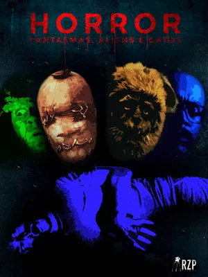Постер: Horror - Fantasmas, Aliens e Gatos