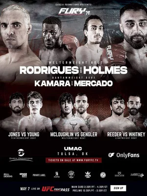 Постер: Fury FC 79: Rodrigues vs. Holmes