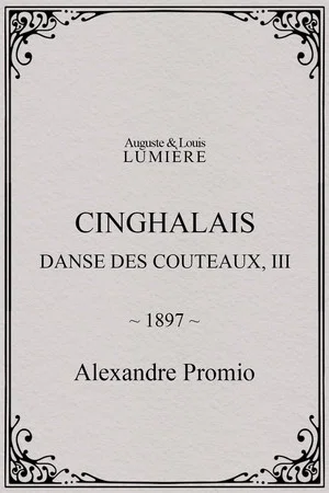 Постер: Cinghalais : danse des couteaux, III