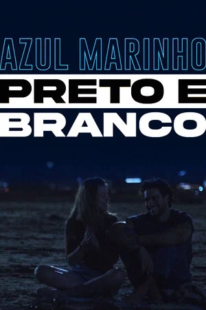 Постер: Azul Marinho Preto e Branco