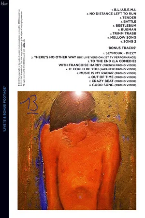 Постер: Blur: Live 13 & Bonus Footage