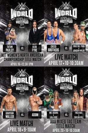 Постер: LIVE matches from WWE World: April 16, 2026