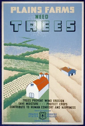 Постер: Windbreaks on the Prairies