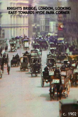 Постер: Knights Bridge, London, Looking East Towards Hyde Park Corner
