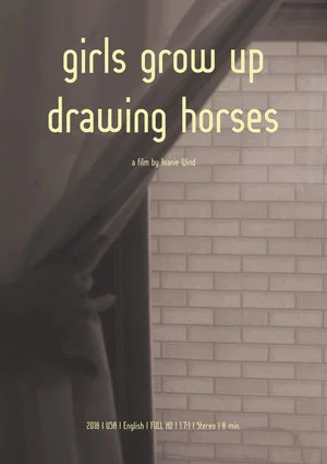 Постер: Girls Grow Up Drawing Horses
