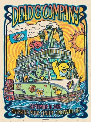 Постер: Dead & Company: 2021.09.11 - Riverbend Music Center, Cincinnati, OH