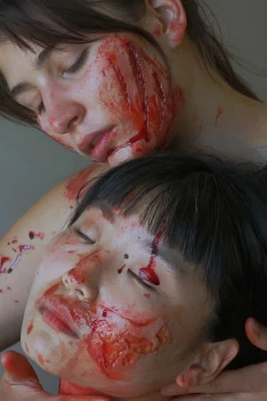 Постер: Teen girl couple goes to a fake prom to hit a car in their bedroom