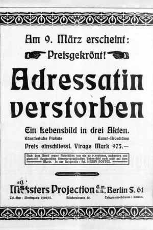 Постер: Adressatin verstorben
