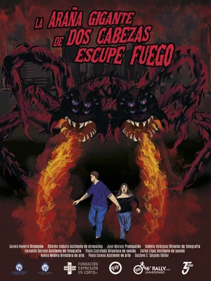 Постер: La Araña Gigante de Dos Cabezas Escupe Fuego