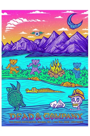 Постер: Dead & Company: 2023-07-08 The Gorge Amphitheatre, George, WA, USA