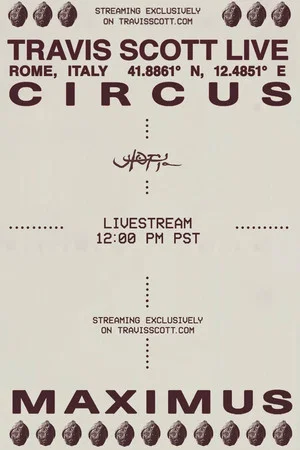 Постер: Travis Scott - Circus Maximus (Live in Rome)