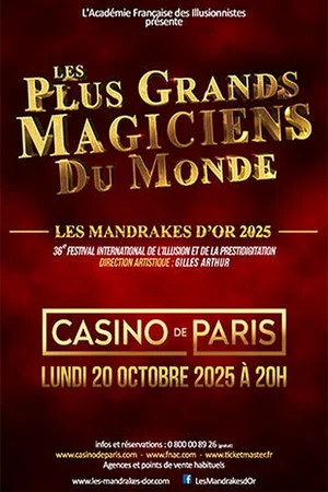 Постер: Les plus grands magiciens du monde - Les Mandrakes d'Or 2025