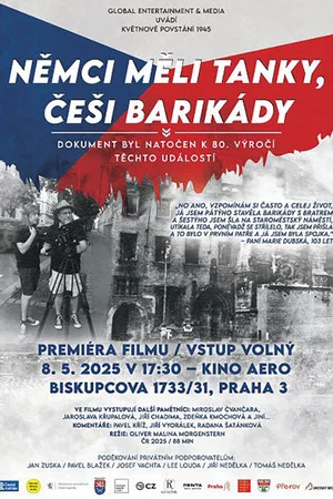 Постер: Němci měli tanky, Češi barikády