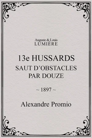 Постер: 13e hussards : saut d’obstacles par douze