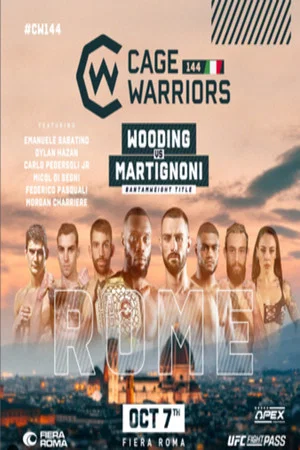 Постер: Cage Warriors 144: Rome