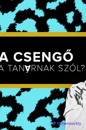 Постер: A csengő a tanárnak szól? - Fülöp Viktor, Hajdú Balázs, Litkai Gergely, Szabó Balázs Máté
