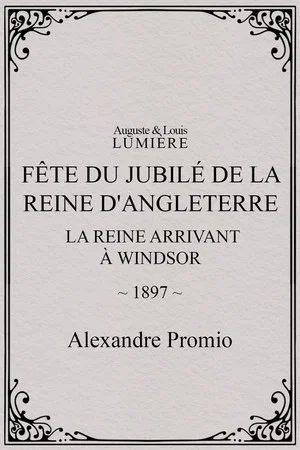 Постер: Fête du jubilé de la reine d'Angleterre : la reine arrivant à Windsor