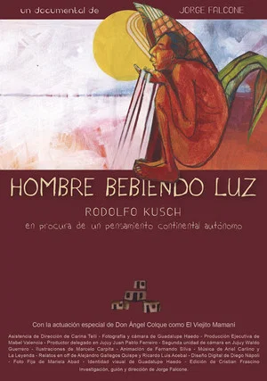 Постер: Hombre bebiendo luz