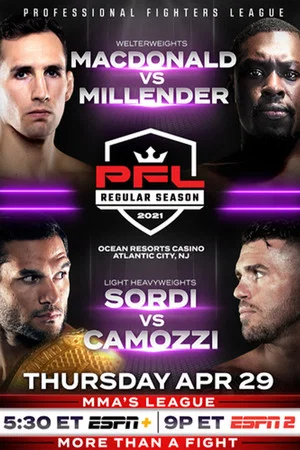 Постер: PFL 2021 #2: Regular Season - MacDonald vs. Millender