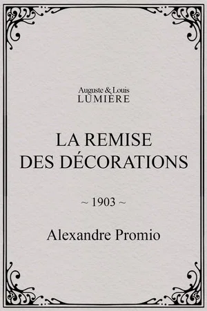 Постер: La remise des décorations