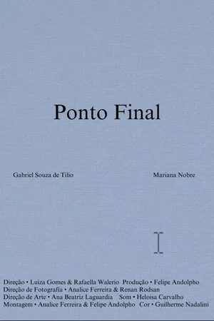 Постер: Ponto Final