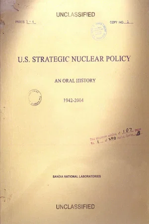 Постер: U.S. Strategic Nuclear Policy