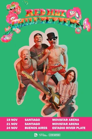 Постер: Red Hot Chili Peppers live at Estadio River Plate, Buenos Aires, Argentina November 24, 2023