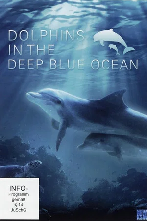 Постер: Dolphins in the Deep Blue Ocean