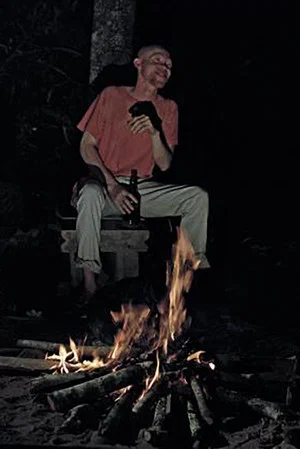 Постер: Three Albinos Telling Jokes by the Fireplace