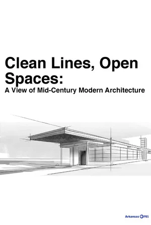 Постер: Clean Lines, Open Spaces: A View of Mid-Century Modern Architecture