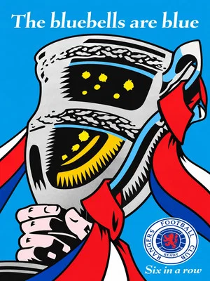 Постер: Rangers Fc: Six in A Row- The Bluebells Are Blue