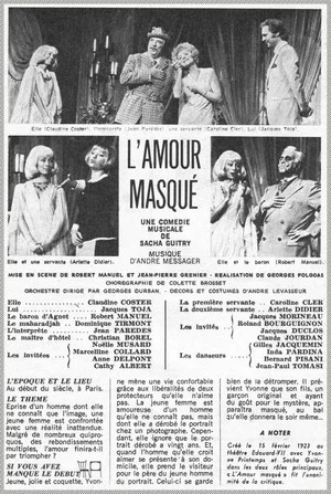 Постер: L'Amour masqué