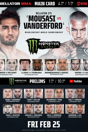 Постер: Bellator 275: Mousasi vs. Vanderford