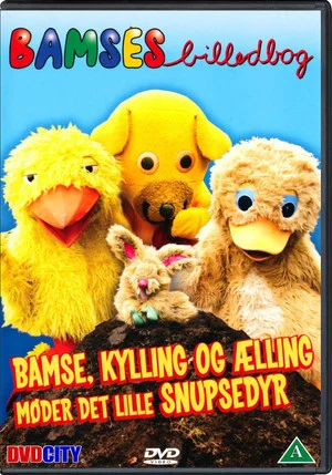 Постер: Bamses Billedbog - Bamse, Kylling og Ælling møder det lille snupsedyr