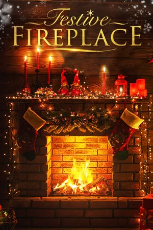 Постер: Festive Fireplace