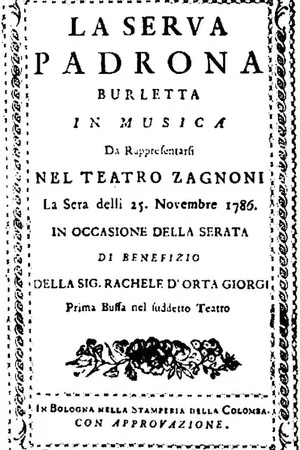 Постер: Pergolesi: La Serva Padrona