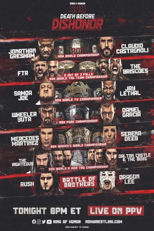 Постер: ROH: Death Before Dishonor 2022