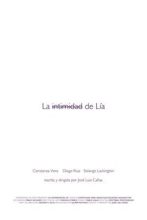 Постер: La intimidad de Lía
