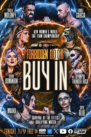 Постер: AEW x NJPW x CMLL x Stardom Present Forbidden Door 2026: Buy-In