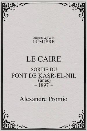 Постер: Le Caire, sortie du pont de Kasr-el-Nil
