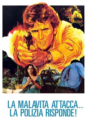Постер: The Criminals Attack. The Police Respond