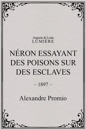 Постер: Néron essayant des poisons sur des esclaves