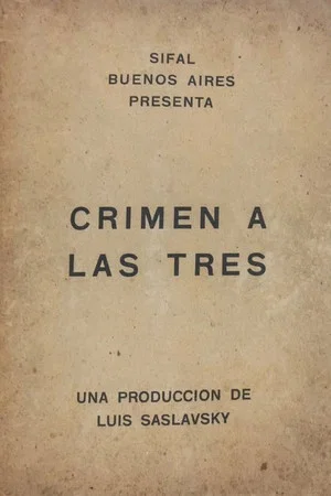 Постер: Crimen a las tres
