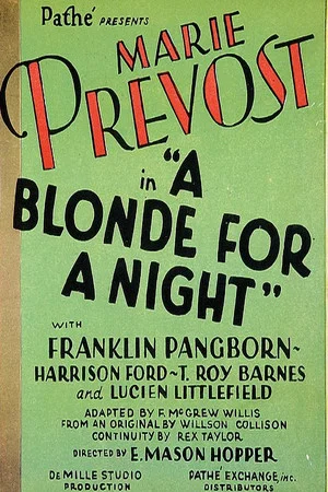 Постер: A Blonde for a Night
