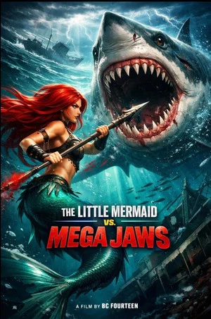 Постер: The Little Mermaid vs. Mega Jaws