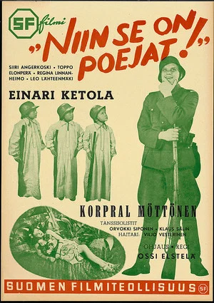 Постер: Niin se on, poijaat!